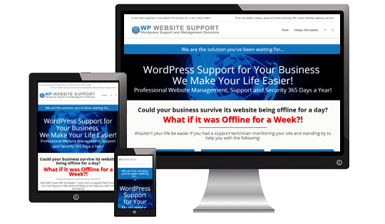 Responsive website updates by WPWebsite Support